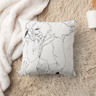 Donkere Anime Fantasy Kraai en Duivel Kunst Kussen