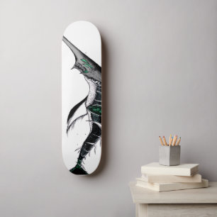 Donkere Anime Fantasy Kraai en Duivel Kunst Persoonlijk Skateboard