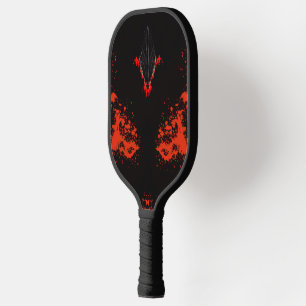 Donkere Anime Fantasy Kraai en Duivel Kunst Pickleball Paddle