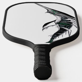 Donkere Anime Fantasy Kraai en Duivel Kunst Pickleball Paddle