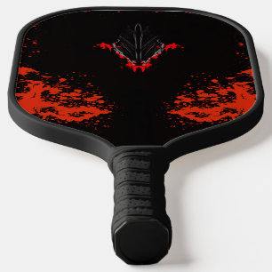 Donkere Anime Fantasy Kraai en Duivel Kunst Pickleball Paddle