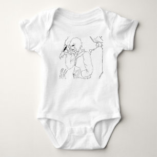 Donkere Anime Fantasy Kraai en Duivel Kunst Romper