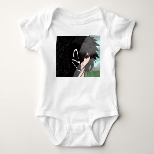 Donkere Anime Fantasy Kraai en Duivel Kunst Romper (Voorkant)