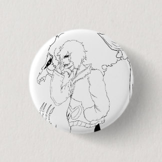 Donkere Anime Fantasy Kraai en Duivel Kunst Ronde Button 3,2 Cm