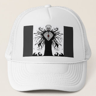 Donkere Anime Fantasy Kraai en Duivel Kunst Trucker Pet