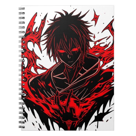 Donkere anime notitieboek (Voorkant)