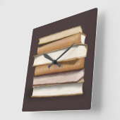 Donkere Antiek boeken van de Academie Vierkante Klok (Hoek)