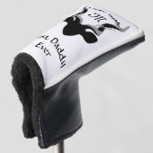 Donkere antilope silhouet beste papa ooit golfheadcover (3/4 voorkant)