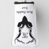 Donkere antilope silhouet beste papa ooit golfheadcover (Draai 90)