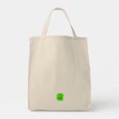 Donkere Appel – Moderne Minimalistische Fruit Illu Tote Bag (Achterkant)