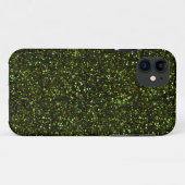 Donkere Apple Green Glitter Case-Mate iPhone Case (Achterkant (horizontaal))