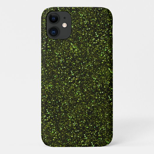 Donkere Apple Green Glitter Case-Mate iPhone Case (Achterkant)