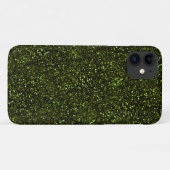 Donkere Apple Green Glitter Case-Mate iPhone Case (Achterkant (horizontaal))