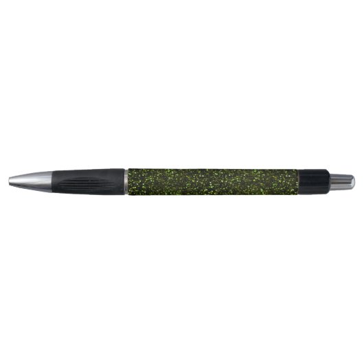 Donkere Apple Green Glitter Pen (Voorkant)