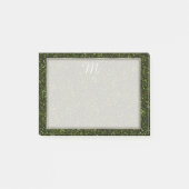 Donkere Apple Green Glitter Post-it® Notes (Voorkant)