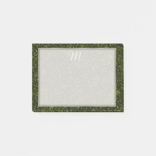 Donkere Apple Green Glitter Post-it® Notes