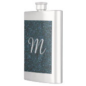 Donkere Aqua Blue Glitter Flacon (Links)