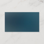 Donkere Aquamarijn en Blauwgroen Blauwe Bloemenbru Informatiekaartje (Achterkant)