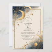 Donkere Astrologie Bruiloft Kaart (Voorkant)