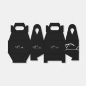 Donkere auto bedankdoosjes (Uitgevouwen)