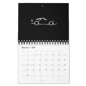 Donkere auto kalender (Feb 2027)