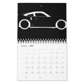 Donkere auto kalender (Jan 2027)