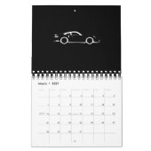 Donkere auto kalender (Mar 2027)