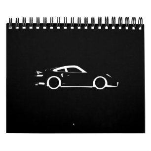 Donkere auto kalender