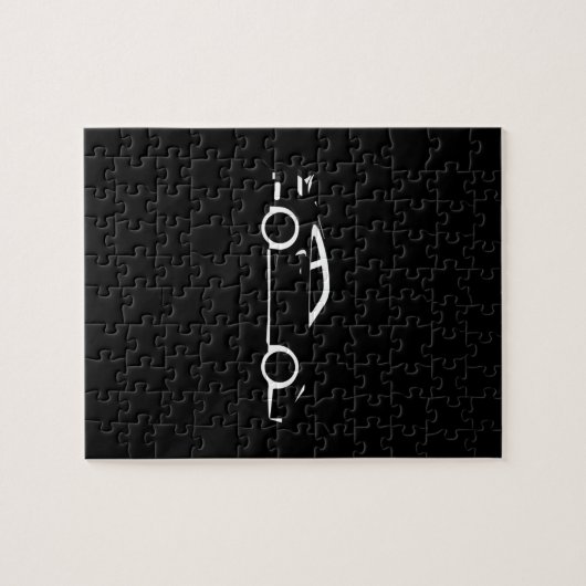 Donkere auto legpuzzel (Horizontaal)