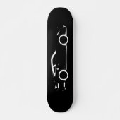 Donkere auto persoonlijk skateboard (Voorkant)