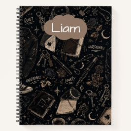 Donkere Avonturen Doodle Spiraal Notebook Notitieboek