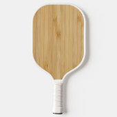Donkere bamboe pickleball paddle (Achterkant)