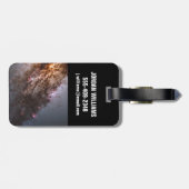 Donkere banen van stof doorkruisen Centaurus A Gal Bagagelabel (Achterkant horizontaal)