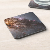 Donkere banen van stof doorkruisen Centaurus A Gal Bier Onderzetter (Linkerzijde)