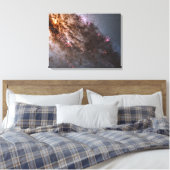 Donkere banen van stof doorkruisen Centaurus A Gal Canvas Afdruk (Insitu (Slaapkamer))