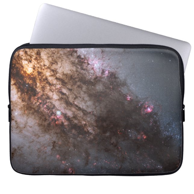 Donkere banen van stof doorkruisen Centaurus A Gal Laptop Sleeve (Voorkant)