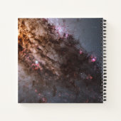 Donkere banen van stof doorkruisen Centaurus A Gal Notitieboek (Achterkant)