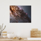 Donkere banen van stof doorkruisen Centaurus A Gal Poster (Keuken)
