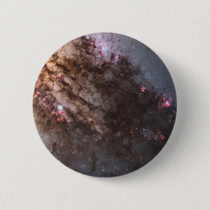 Donkere banen van stof doorkruisen Centaurus A Gal Ronde Button 5,7 Cm