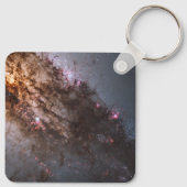 Donkere banen van stof doorkruisen Centaurus A Gal Sleutelhanger (Achterkant)