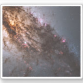 Donkere banen van stof doorkruisen Centaurus A Gal Sticker (Voorkant)