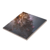 Donkere banen van stof doorkruisen Centaurus A Gal Tegeltje (Zijkant)