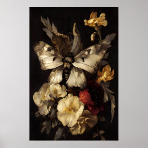 Donkere Barokke Mot Kunst Donkere Academia, Gotisc Poster