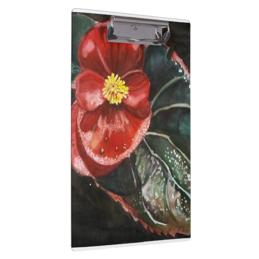 Donkere begonia in Waterverf Klembord (Rechts)