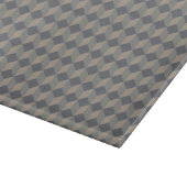 Donkere beige 3D-kubussen in cascade Snijplank (Hoek)