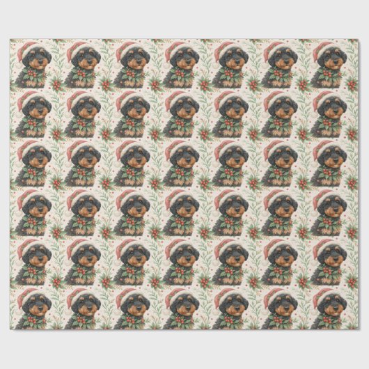 Donkere Berenedoodle Inpakpapier (Vlak)