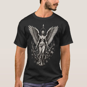 Donkere Beschermengel Gotische Fantasie Kunst T-shirt