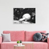 donkere beschermer canvas afdruk (Insitu (Woonkamer))