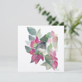 Donkere bevleesde Junco-vogelkaart Kaart (Staand voorkant)