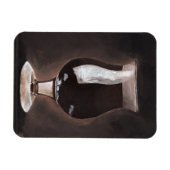 Donkere bier in Tulp Glass Porter Stout-schilderku Magneet (Horizontaal)